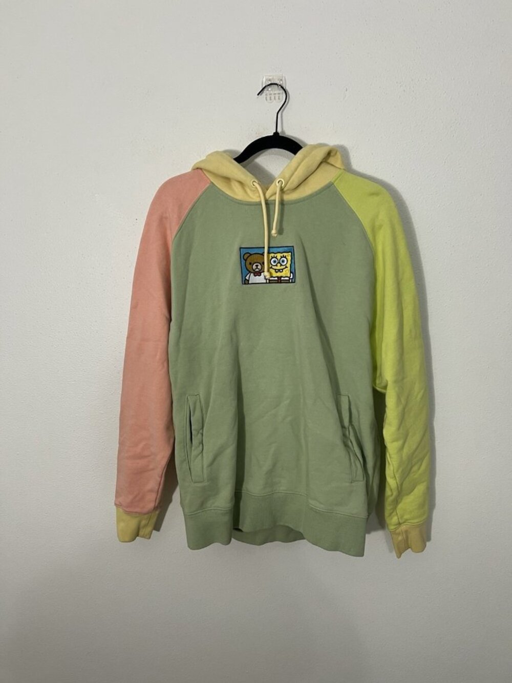 Teddy Fresh X SpongeBob SquarePants Hoodie Colorblock Size Large